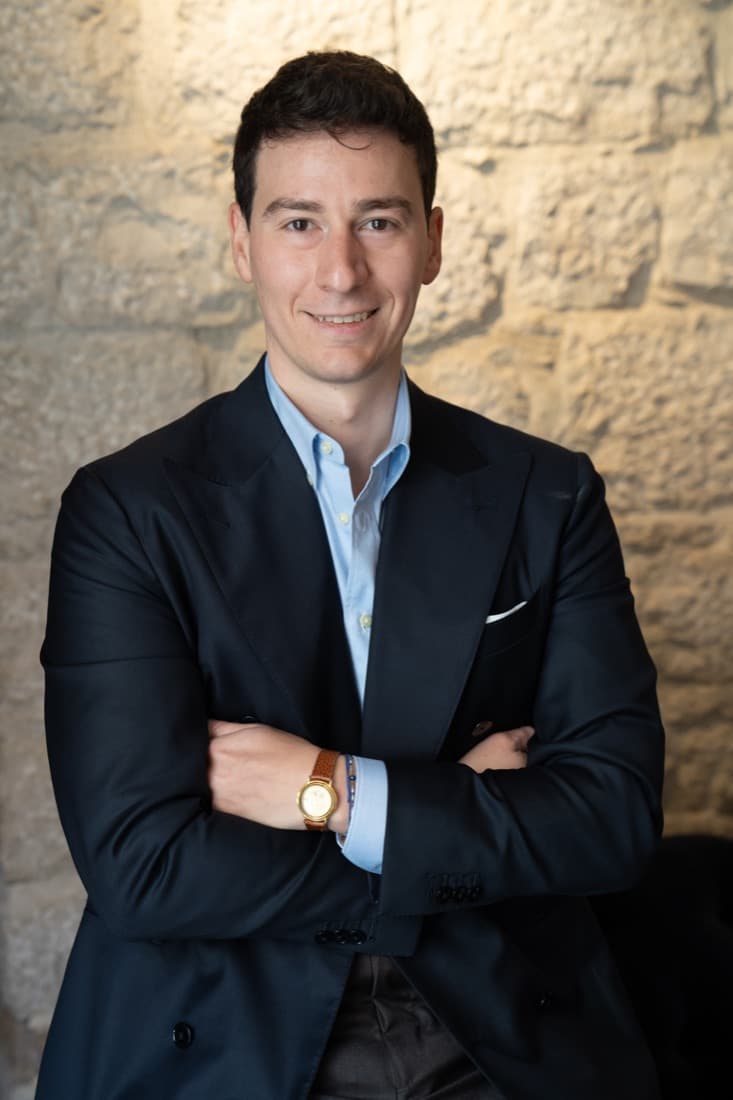 Amedeo Scarano, founder of Caprice Bespoke, in a tailored jacket